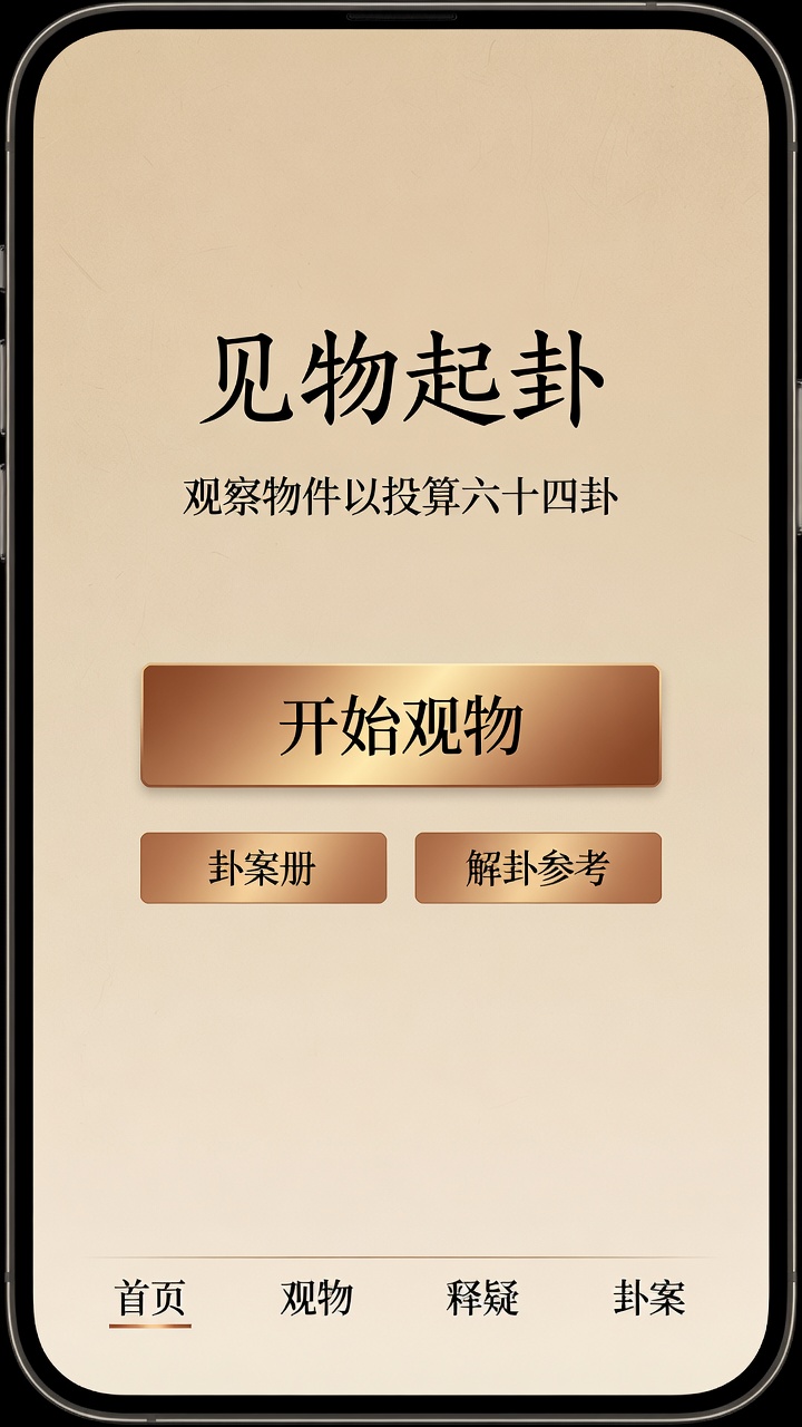 观物起卦 · 开始观物